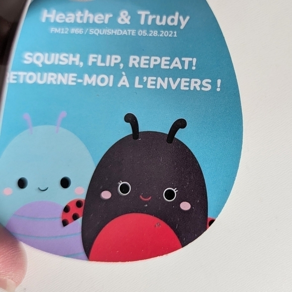 Heather & Trudy Squishmallows Flipamallows butterfly ladybug blue black red 12" - Picture 8 of 8